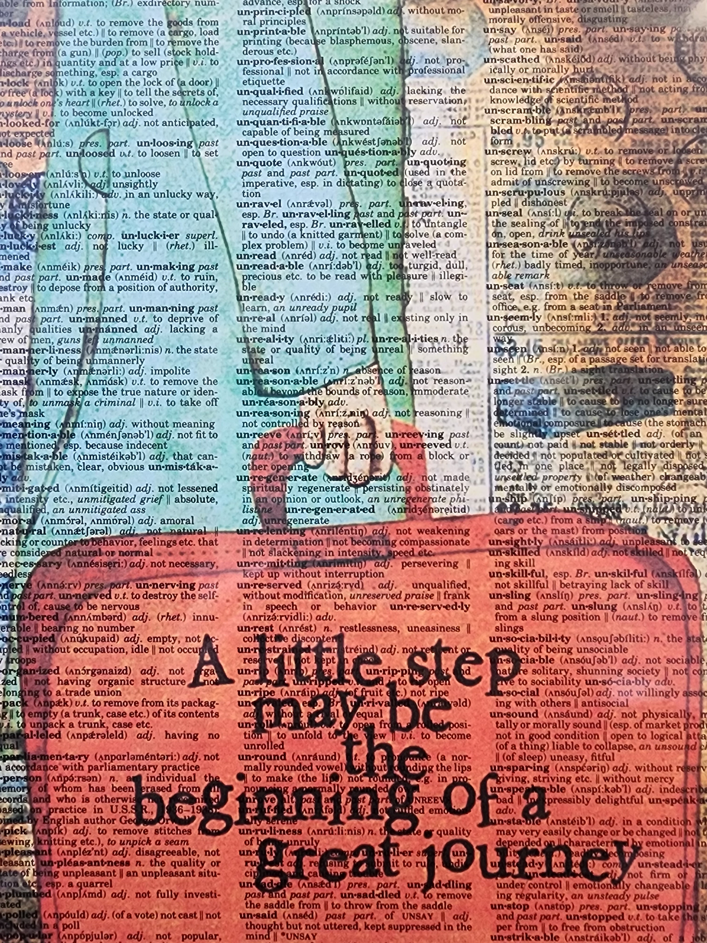 A Little Step Dictionary Print