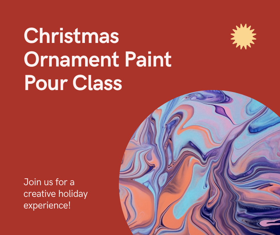 Christmas Ornament Paint Pour Class