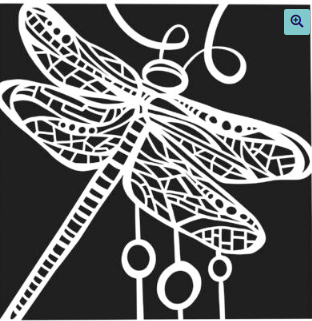 Dragonfly Dance Stencil
