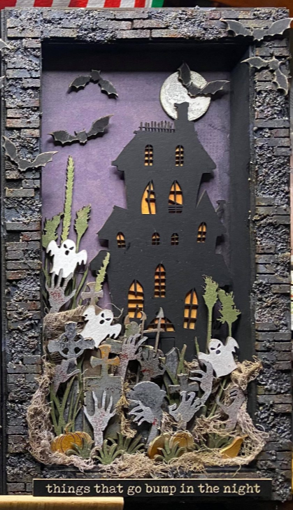 Halloween Scene Shadow Box Kit – Haunted House