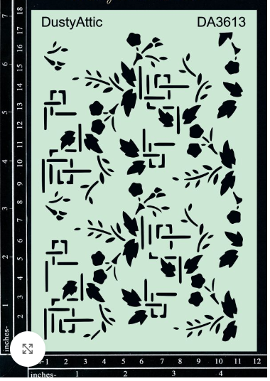 Ivy Grid Stencil