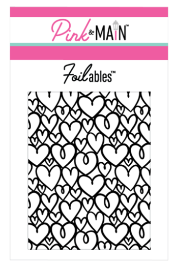Loopy Hearts Foilables Panel