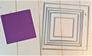 Square Stitched Layout Diecut