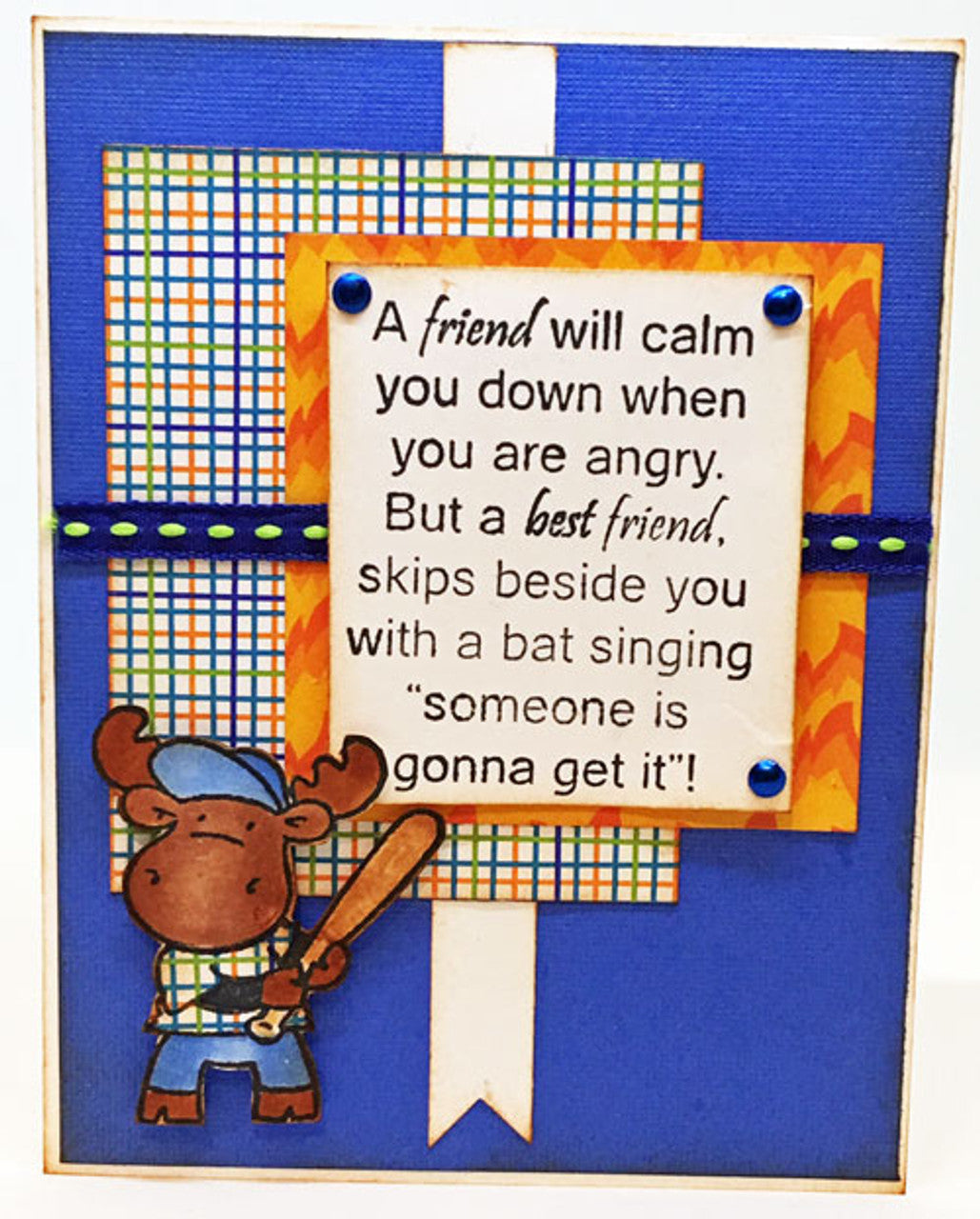 A Friend Will Calm You Down Stamp