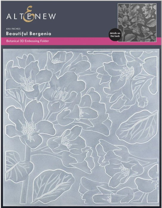 Beautiful Bergenia 3D Embossing Folder