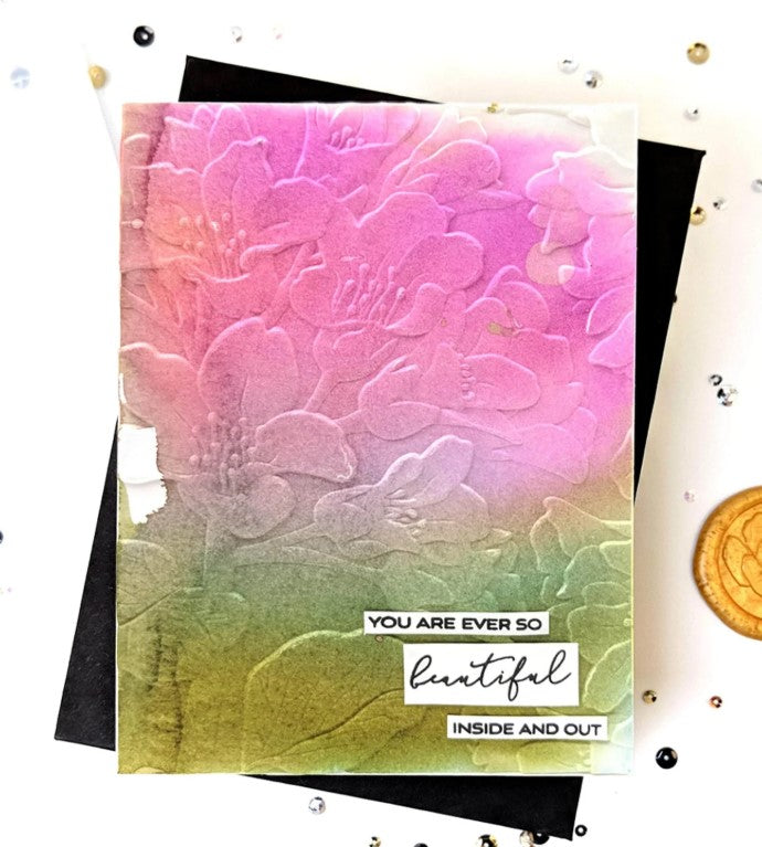 Beautiful Bergenia 3D Embossing Folder