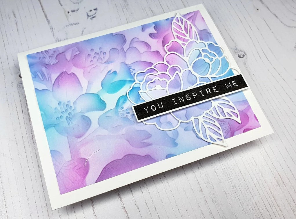 Beautiful Bergenia 3D Embossing Folder