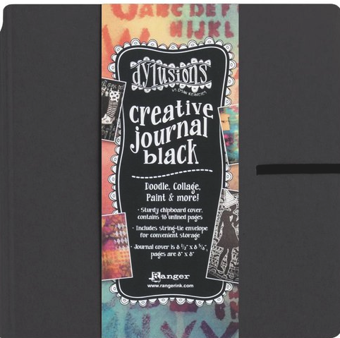 Dylusions Creative Journal Square - Black