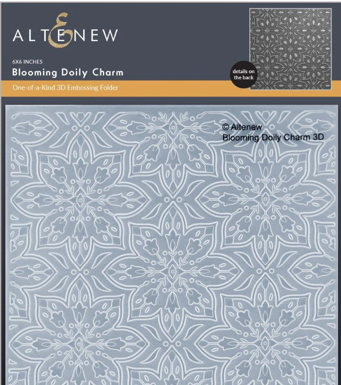 Blooming Doily Charm 3D Embossing Folder