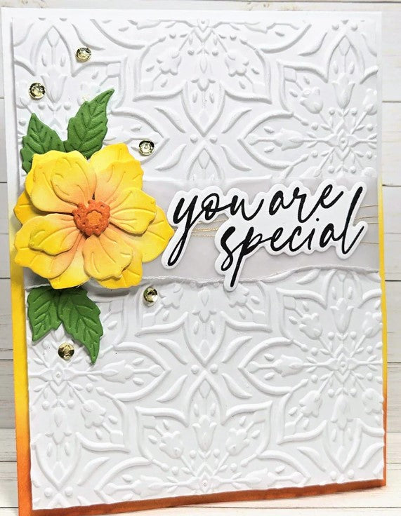 Blooming Doily Charm 3D Embossing Folder