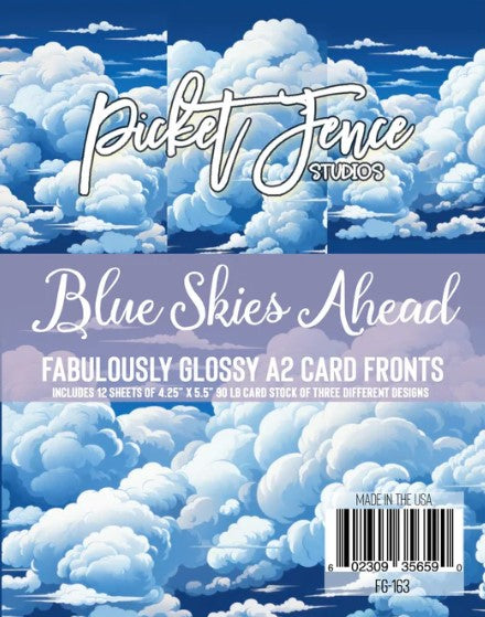 Blue Skies Ahead A2 Card Fronts