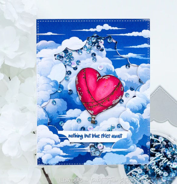 Blue Skies Ahead A2 Card Fronts