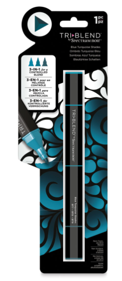 Blue Turquoise Shades Tri-Blend Marker