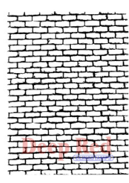 Brick Wall Background Red Rubber Stamp