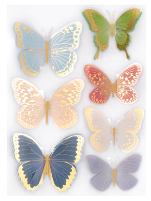 Dimensional Autumn Butterfly Stickers