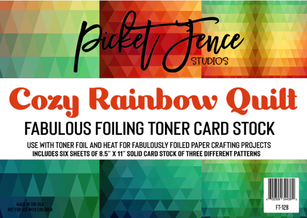 Cozy Rainbow Quilt Toner Cardstock
