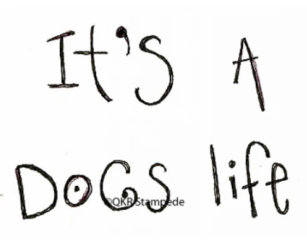 Dog's Life Rubber Stamp 14619G