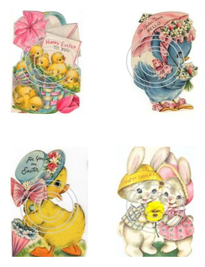 Easter Greetings (4 designs) Acetate Sheet