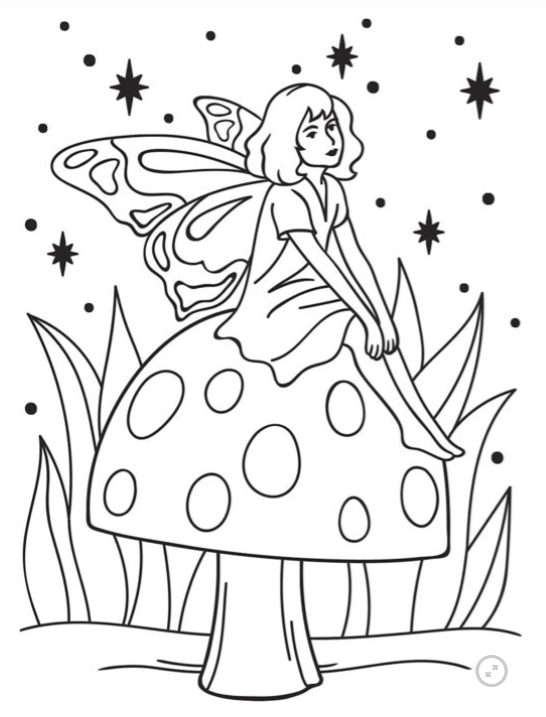 Fairy & Mushroom Embossing Folder