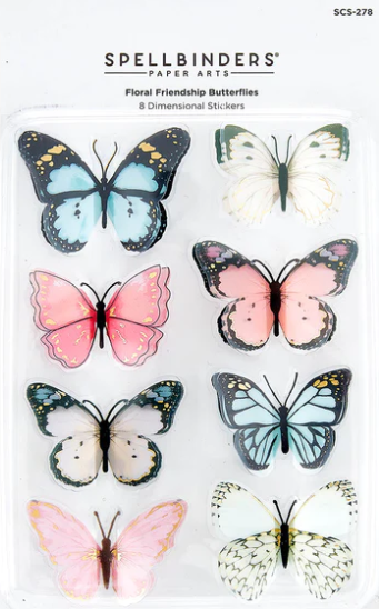 Floral Friendship Butterfly Stickers