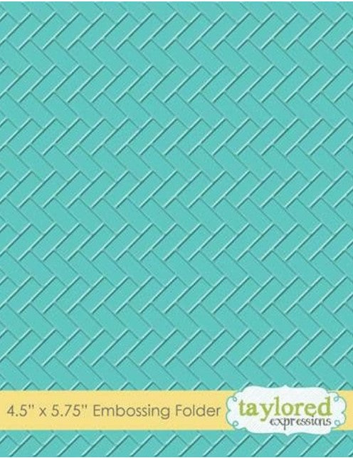 Herringbone Embossing Folder