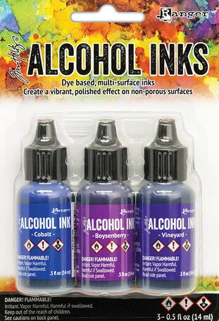 Indigo Blue Spectrum Alcohol Ink Set
