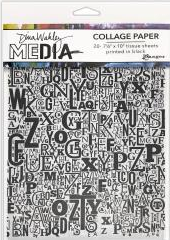 Jumbled Letters Collage Paper