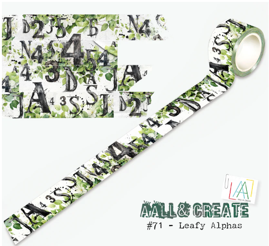 Leafy Alphas Layer It Up Washi