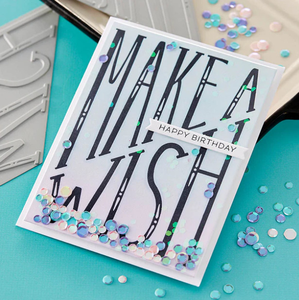 Make a Wish Diagonal Press Plate