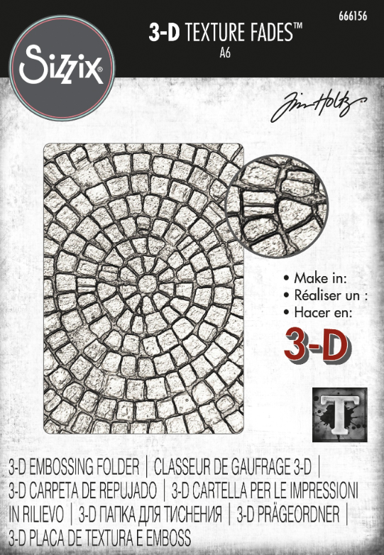 Mosaic Texture Fades 3D Embossing Folder