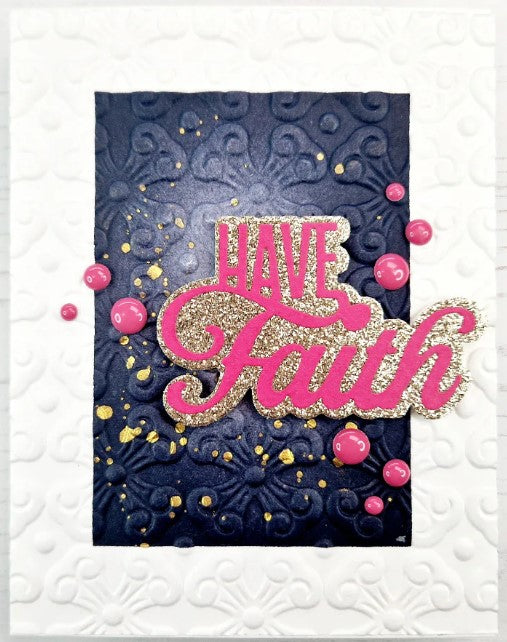 Ornate Emblems 3D Embossing Folder