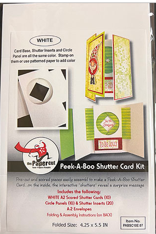 White Peek-A-Boo Shutter Card Kit