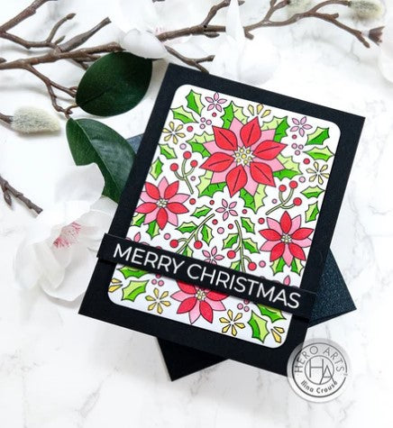 Poinsettia Pattern Stamp Set