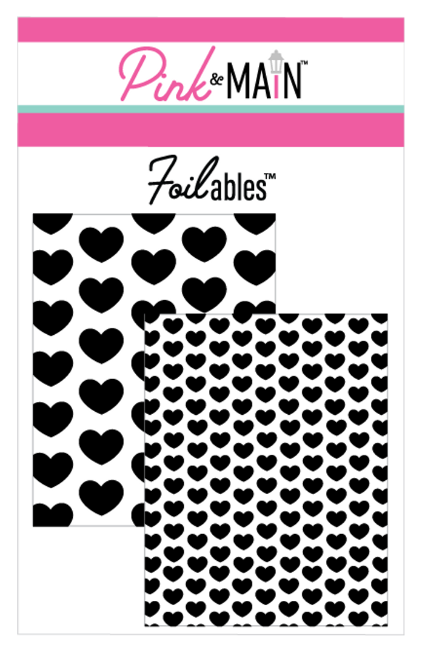 Polka Hearts Foilables Panel