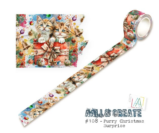 Purry Christmas Surprise Layer It Up Washi