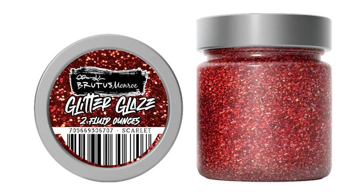 SOLD Scarlet Glitter Glaze