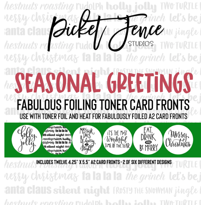 Seasonal Greetings Toner Card Fronts