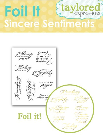 Sincere Sentiments Foilables
