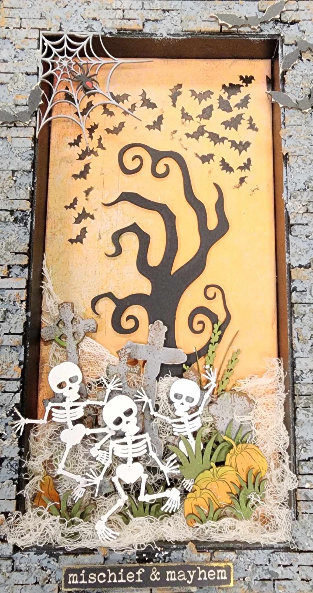 Halloween Scene Shadow box Kit – Spooky Tree