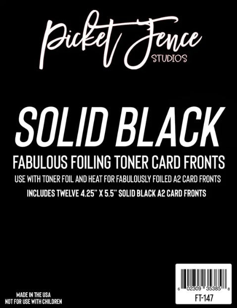 Solid Black Toner Sheets