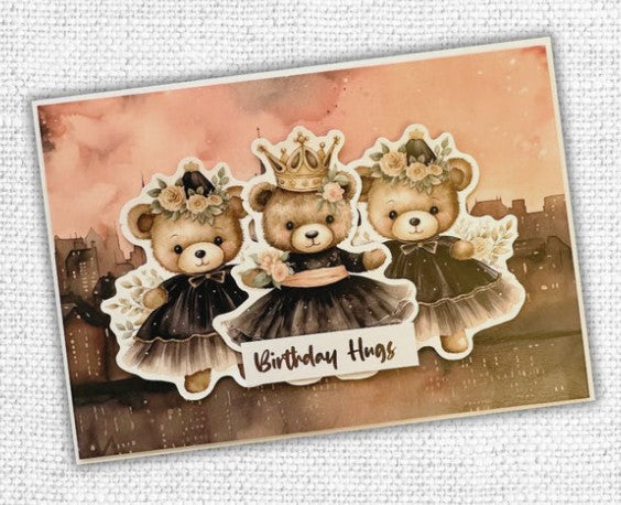 Paper Rose Teddy Celebrates
