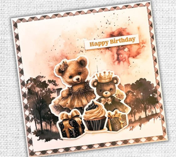 Paper Rose Teddy Celebrates