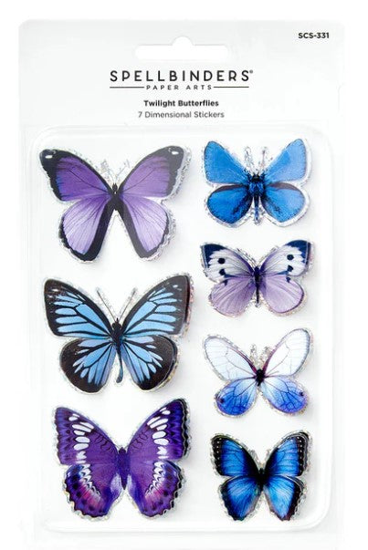 Twilight Butterflies Dimensional Stickers