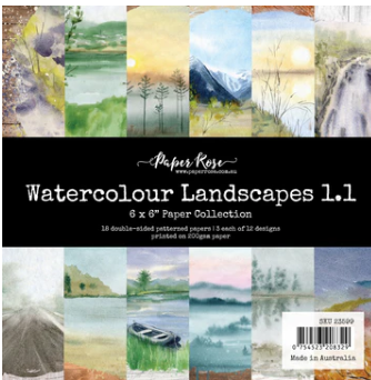 Watercolor Landscape 1.1 6 x 6 Paper Collection