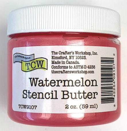 Watermelon Stencil Butter