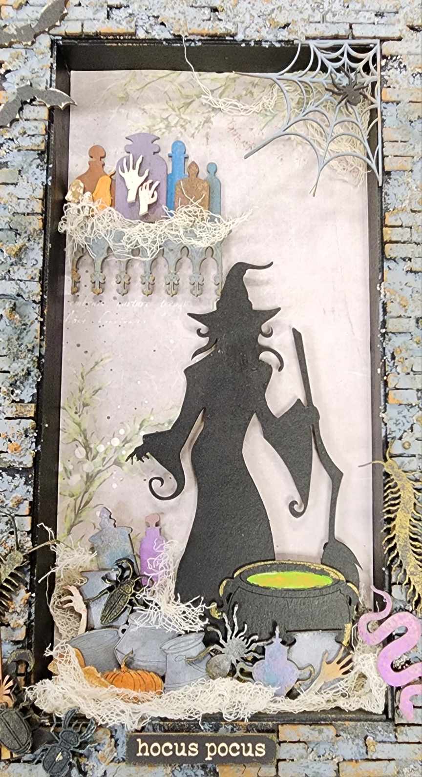 Halloween Scene Shadow Box Kit – Witch