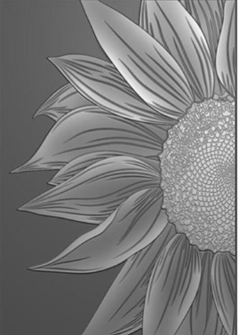 Wild Sunflower 3D Embossing Folder