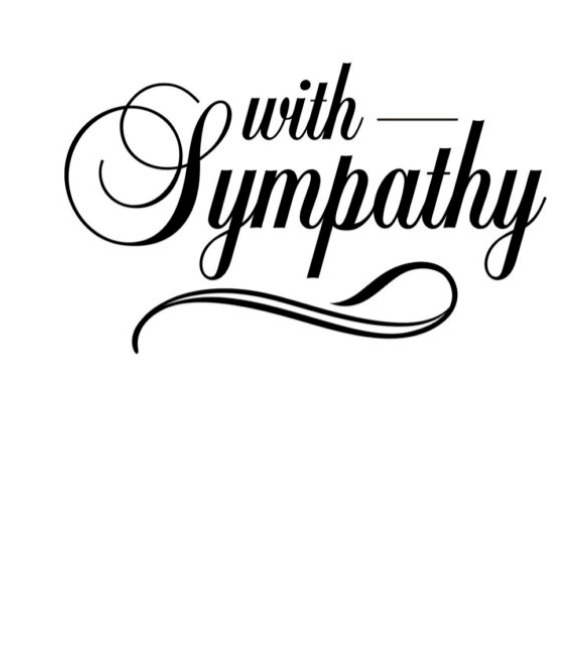 With Sympathy Embossing Folder