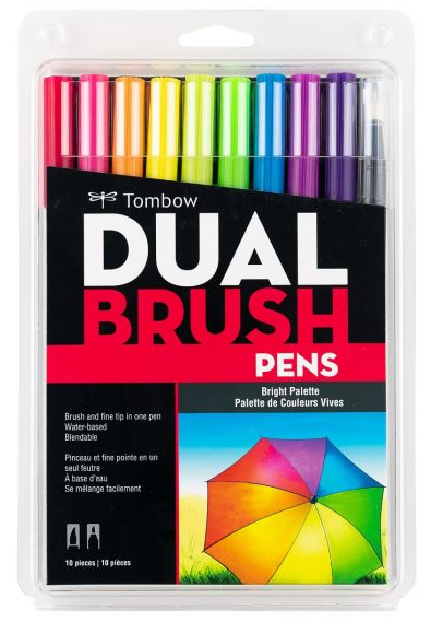 Dual Brush Pens Bright Palette