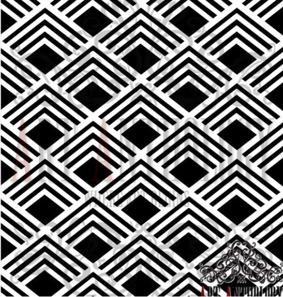 Diamond Pattern Stencil 6 x 9